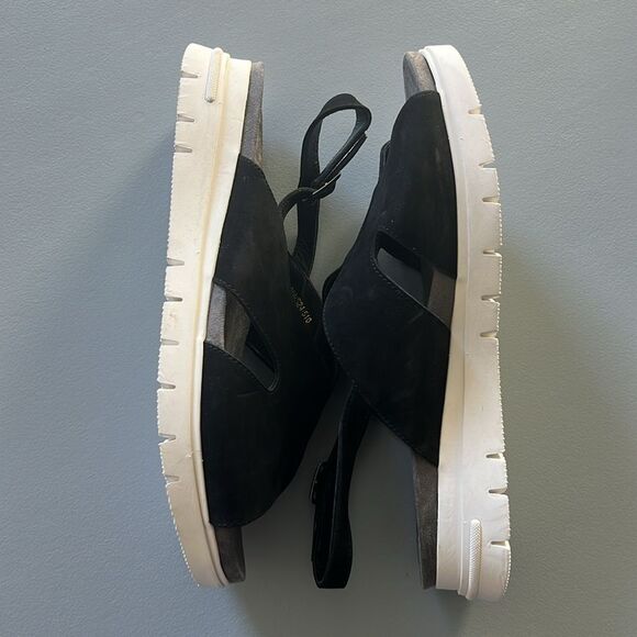 New David Tate Madona Leather Ankle Strap Slingback Sandals Size 12W - Picture 2 of 7